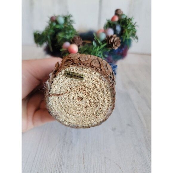 Country folk art Santa Claus Garland figure Xmas unique - Picture 9 of 9